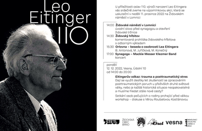 Vzpomínková akce k 110. výročí narození Leo Etingera